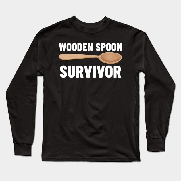 Wooden Spoon Survivor Long Sleeve T-Shirt by mikepod